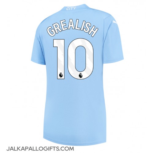 Manchester City Jack Grealish #10 Kotipaita Naiset 2023-24 Lyhythihainen
